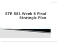 STR 581 WEEK 6 FINAL STRATEGIC PLAN COMPLETE, APPLE