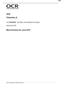 A-Level 2017 OCR Chemistry mark scheme