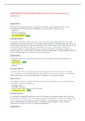AGNP BOARD EXAM QUESTIONS Womens Health Prescription &lpar;101 Questions&rpar; verified 100&percnt; A&plus; solution