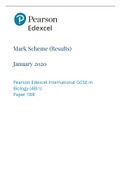 Edexcel A Level biology paper 1 marking scheme 2020