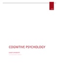 Notes Cognitive psychology I (H002135)
