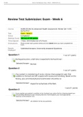 NURS 6512N-34 Advanced Health Assessment Week 6 Midterm Exam (100/100 Points)