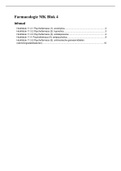 Samenvatting Farmacologie, 3e editie Medische Kennisgebieden Periode 4 jaar 1 