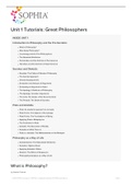 SOPHIA Unit_1_tutorials_great_philosophers (2020) | SOPHIA Unit_1_tutorials_great_philosophers _100%