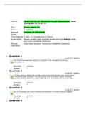 NURS 6512N-49 Advanced Health Assessment Week 11 Final Exam, Graded A