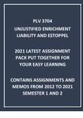 PVL3704 - LATEST ASSIGNMENT PACK 2021