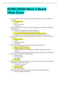 NURS 6565N Week 2 Board Vitals Exam &vert; LATEST SOLUTION 