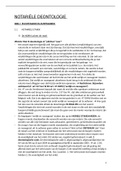 Samenvatting notariële deontologie 2020-2021