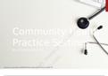 Week 3 NSG 482 Community Health Practice Settings