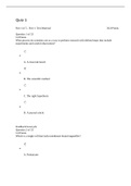 BIOL 180 Quiz 1 - Quiz 8 Questions and Answers&colon; American Public University Latest Graded A&period;