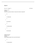 BIOL 180 Quiz 6 Questions with Answers: American Public University Latest Graded A.