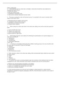 NSG 460 Critical Care Exam 1 Study Guide BUNDLE