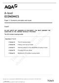 AQA  A LEVEL ECONOMICS PAPER 3 MARKING SCHEME