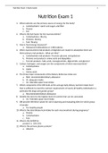 NURSING 1172 Nutrition Rasmussen Exam 1 (63 Questions+Answers)