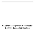 823982 Summary  FAC 3701 Assignment 1 Semester 1 & 2 2021 100% TRUSTED workings, explanations and solutions.