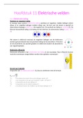 Natuurkunde Samenvatting H11; Elektrische Velden