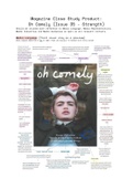 Oh Comely Magazine Close Study Product Notes - AQA Media Studies 