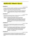 NURS 6521 Week 6 Quiz 2 &vert; LATEST ANSWERS 