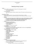 Hematology&sol;Oncology Pediatric Final Blueprint &vert;Spring 2020 &vert;Hematology&sol;Oncology 
