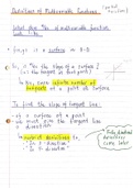 MAM2000W: Derivatives of Multivariable Functions Summary