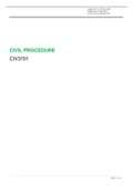 Summary  CIV 3701 CIVIL PROCEDURE CIV3701 PART 1: INTRODUCTORY STUDIES STUDY UNIT 1: INTRODUCTION TO CIVIL PROCEDURE 