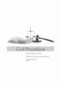 Summary  CIV 3701 civil procedure PRESCRIBED TEXTBOOK AND STUDY MATERIAL JURISDICTION OF THE SUPERIOR AND LOWER COURTS 