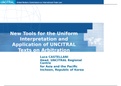 Summary  LAW MISC Application of UNCITRAL Texts on Arbitration UNCITRAL United Nations Commission on International Trade Law