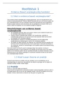 Hoofdstuk 1 - Evidence Based verpleegkundig handelen