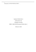 Exam &lpar;elaborations&rpar; Capstone Portfolio Parts 1 Jostlin Jenkins -Key Chamberlin University NR661&colon; 10626 W5 APN Capstone Portfolio Parts 1 