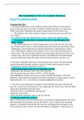 HESI FUNDAMENTALS TEST 2021 &lpar;ALREADY GRADED A&rpar; &vert;  WITH RATIONALES