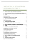 Complete samenvatting methodologie van de sociale wetenschappen
