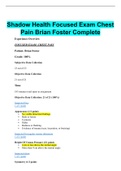 Shadow Health Focused Exam Chest Pain Brian Foster Complete