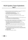 NCLEX Question Trainer Explanations test 7