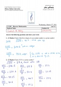 Discrete Mathematics - Quiz Solution - Primes, GCD, LCM Encryption