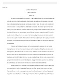 learning theory essay WORDD.docx  EDUC 504  Learning Theory Essay Liberty University   EDUC 504  We have a student named Keven who is in the sixth grade right. He is a good student who earns Bs and Cs in all of his subjects in school besides his math clas