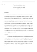 FINAL Position Paper.docx    UCSP 615  Telehealth in the Healthcare Industry  University of Maryland Global Campus  UCSP 615  Introduction  With the increased restrictions set in place by local and national governments throughout the United States because