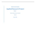 MIS 589 Applied Research Project Week 4 Submission - Networking Security Technicians
