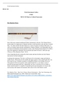 World Instrument Gallery  Mid term.docx  World Instrument Gallery  MUSC 210  World Instrument Gallery  UMGC  MUSC 210 Music as Cultural Expression  Dizi (Bamboo Flute):  One of the most common traditional Chinese instruments is the dizi. The Chinese flute