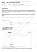 Exam &lpar;elaborations&rpar; NURSING NR601 Week 3&lowbar; Test Your Knowledge&lowbar; Primary Care of the Maturing and Aged Family Practicum-Martinez&period;