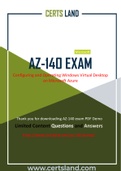 CertsLand New and Updated Exam Microsoft AZ-140 Dumps