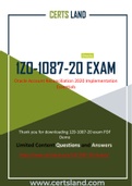 CertsLand New and Updated Exam Oracle 1Z0-1087-20 Dumps