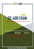CertsLand New and Updated Exam Microsoft SC-400 Dumps