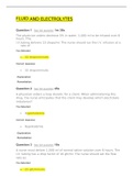 NURS 2539 FLUID AND ELECTROLYTES