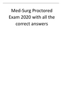 Med-Surg Proctored Exam 2020 with all the correct answers