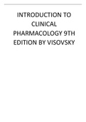 INTRODUCTION TO CLINICAL PHARMACOLOGY 9TH EDITION BY VISOVSKY.
