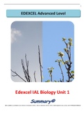 Lecture notes Edexcel IAL Biology Unit-01 (WBl11/01) 