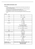 Finance 1 (Alle notities, formules, hoorcolleges en werkgroepen)
