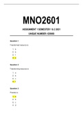 MNO2601 Assignment 1 Semester 1 & 2 2021