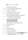 Ecology Vocab Worksheet and Answers