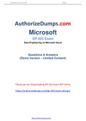 New Authentic and Reliable Microsoft DP-203 Dumps PDF with Full File